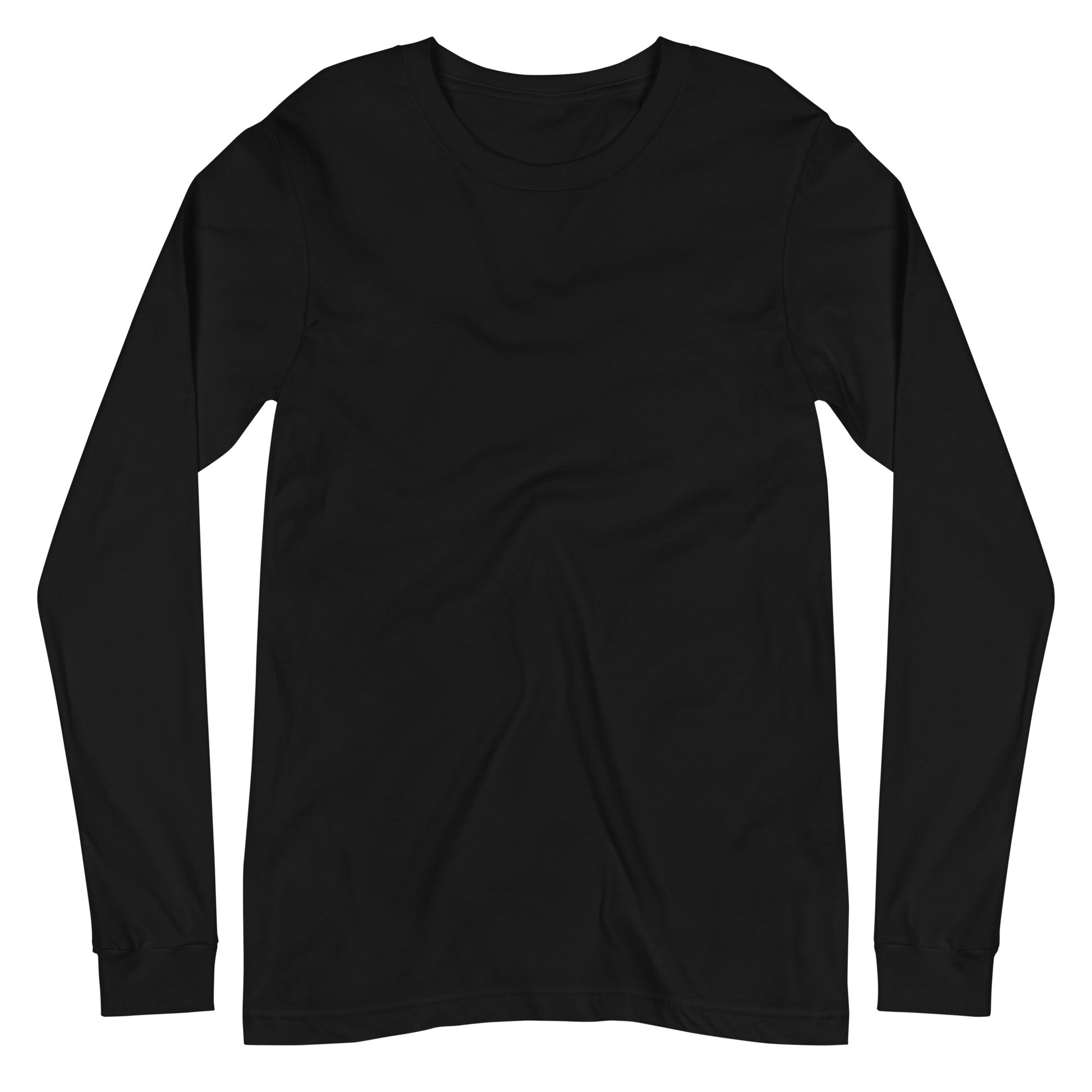 First Lieutenant Boom Warrior long-sleeve tee. The front view of this black colour shirt has no graphics.